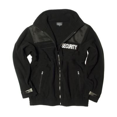 SECURITY fleece jacket BLACK