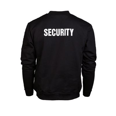 Sweatshirt with the word SECURITY BLACK