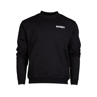 Sweatshirt with the word SECURITY BLACK
