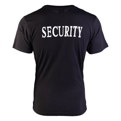 T-shirt with 2 inscriptions 'SECURITY' BLACK
