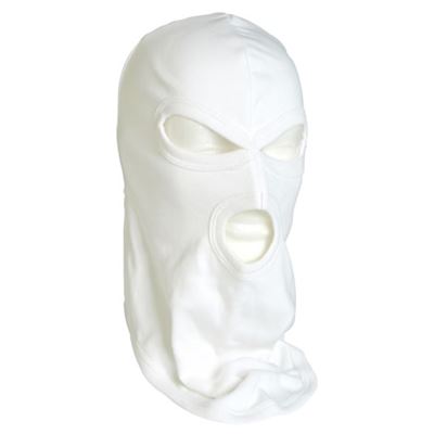 Hood with 3 holes COTTON WHITE