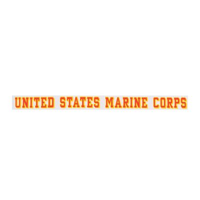 Sticker on the window UNITED STATES MARINE CORPS