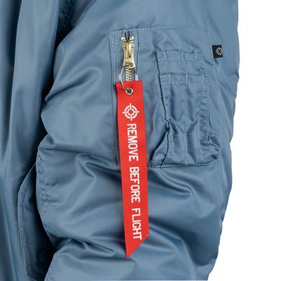 US MA1 BOMBER Vintage Denim Pilot Jacket LIGHT BLUE FOSTEX 1214011-VD 12