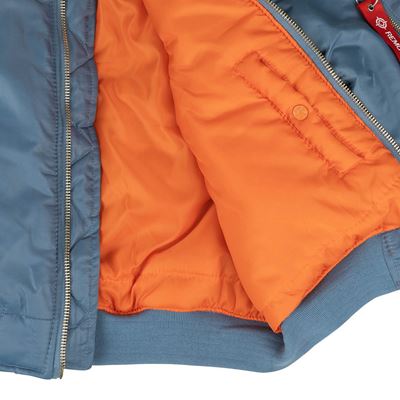 US MA1 BOMBER Vintage Denim Pilot Jacket LIGHT BLUE FOSTEX 1214011-VD 11
