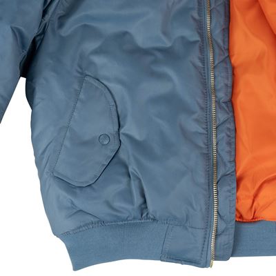 US MA1 BOMBER Vintage Denim Pilot Jacket LIGHT BLUE FOSTEX 1214011-VD 9
