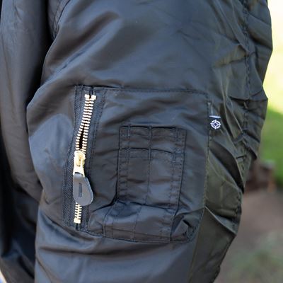 US MA1 BOMBER MAROON - PURPLE Pilot Jacket FOSTEX 1214011-B 3