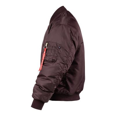 US MA1 BOMBER MAROON - PURPLE Pilot Jacket FOSTEX 1214011-M 2