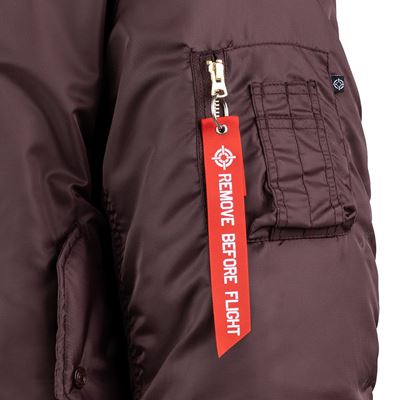 US MA1 BOMBER MAROON - PURPLE Pilot Jacket FOSTEX 1214011-M 12