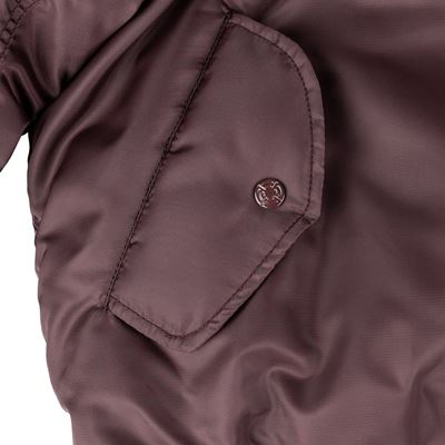 US MA1 BOMBER MAROON - PURPLE Pilot Jacket FOSTEX 1214011-M 10