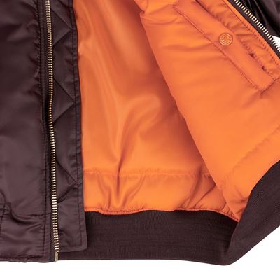 US MA1 BOMBER MAROON - PURPLE Pilot Jacket FOSTEX 1214011-M 9