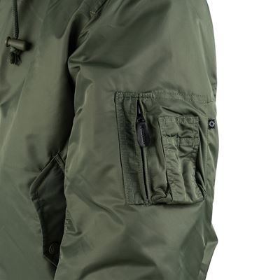 Hooded bomber jacket MA-1 OLIV