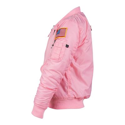 Children’s MA-1 jacket with patches – PINK FOSTEX 121432 2