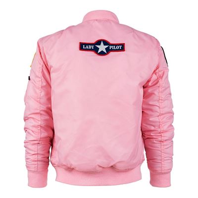 Children’s MA-1 jacket with patches – PINK FOSTEX 121432 9