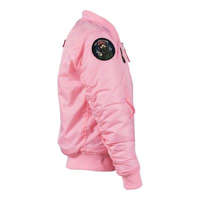 Children’s MA-1 jacket with patches – PINK FOSTEX 121432 8