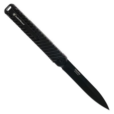 Knife folding EXECUTIVE smooth blade BLACK