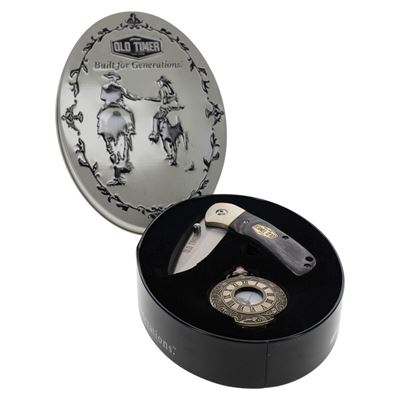 Set OLD TIMER Folding knife and Watch