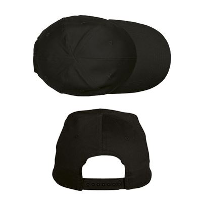 Baseball hat with visor BLACK