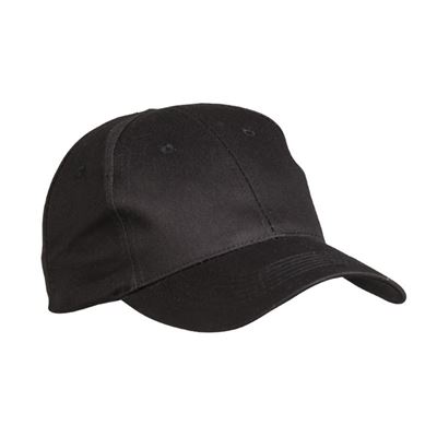 Baseball hat with visor BLACK