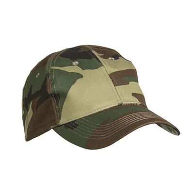 MIL-TEC Baseball hat with visor WOODLAND | MILITARY RANGE