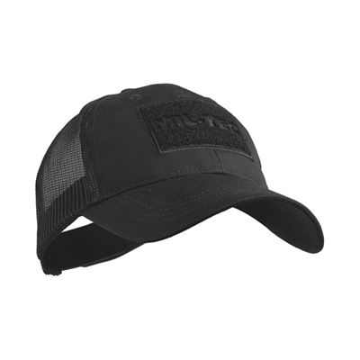 TRUCKER baseball cap with mesh BLACK