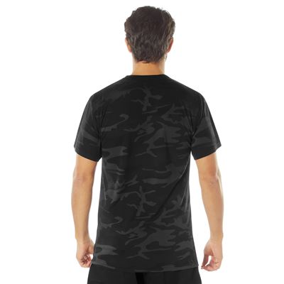 T-Shirt extended Moisture Wicking Midnight Black Camo