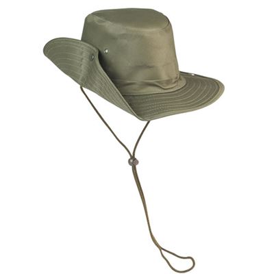 BUSH hat with popper OLIVE