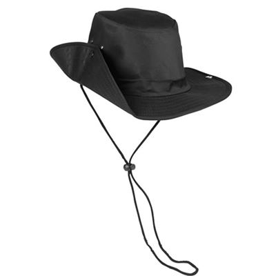 BUSH hat with popper BLACK