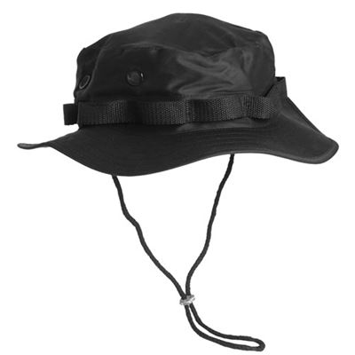 U.S. JUNGLE hat with popper BLACK