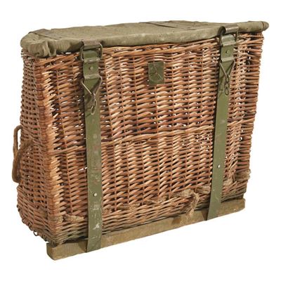 Wicker Baskets for Carrying Saddle Used