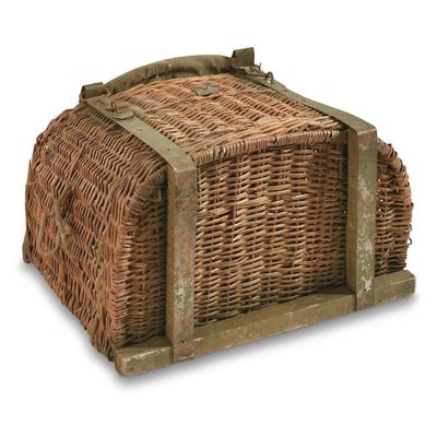 Wicker Baskets for Carrying Saddle Used