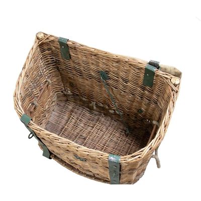 Wicker Baskets for Carrying Saddle Used