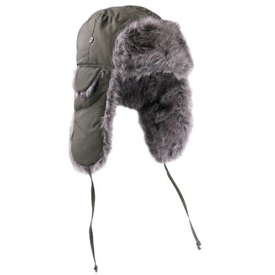 Fur cap AVIATOR  OLIV