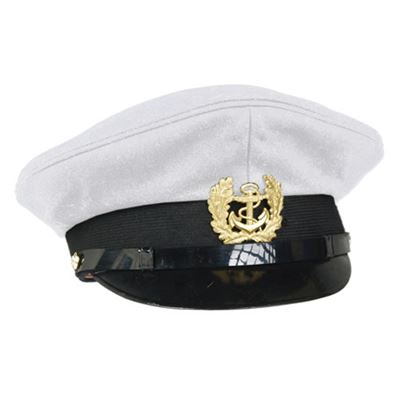 MARINE hat with badge WHITE