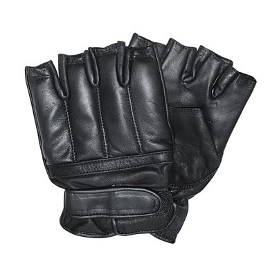 DEFENDER BLACK fingerless gloves