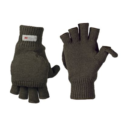 Gloves, mittens KLAPP overlay OLIVE