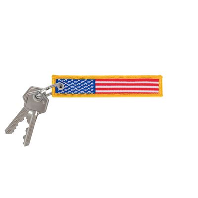 US Flag Patch Keychain FULLCOLOR