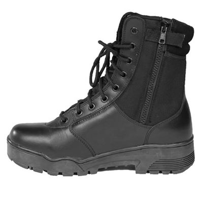 TACTICAL CORDURA high boots with zipper YKK BLACK