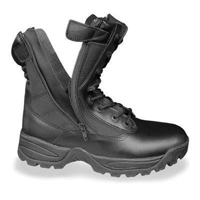 TACTICAL shoes with two YKK zippers BLACK