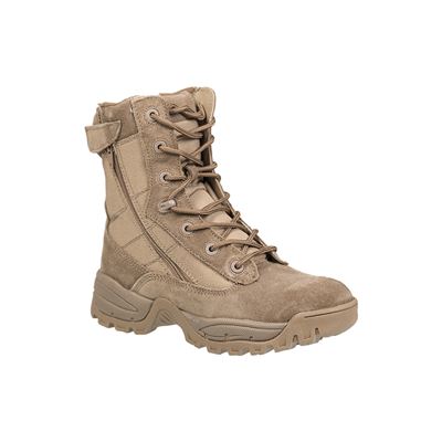 TACTICAL shoes with two YKK zippers COYOTE