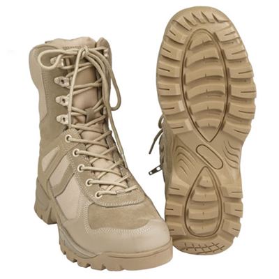 PATROL shoes with zipper COYOTE BROWN