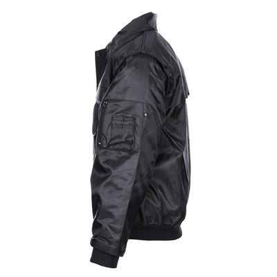 Black SECURITY jacket with liner and zip-off sleeves