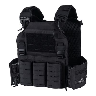 QR Plate Carrier Lasercut BLACK