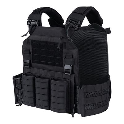 QR Plate Carrier Lasercut BLACK