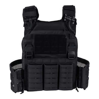 QR Plate Carrier Lasercut BLACK