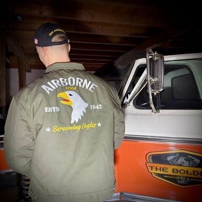 HERITAGE AIRBORNE jacket with embroidery – GREEN FOSTEX 129806 8