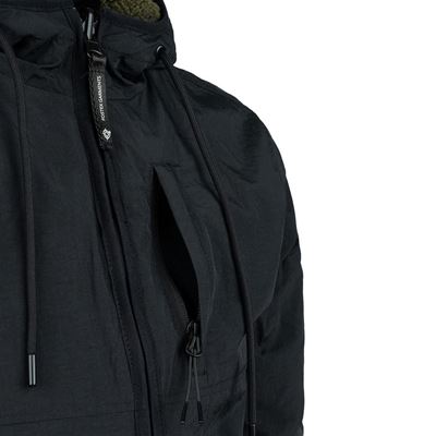 Reversible sherpa softshell jacket BLACK/OLIVE