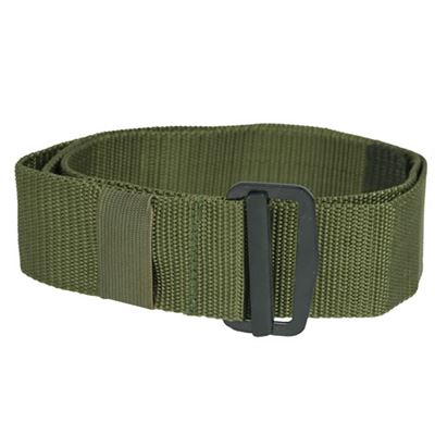 U.S. trouser belt with buckle threading OLIVE