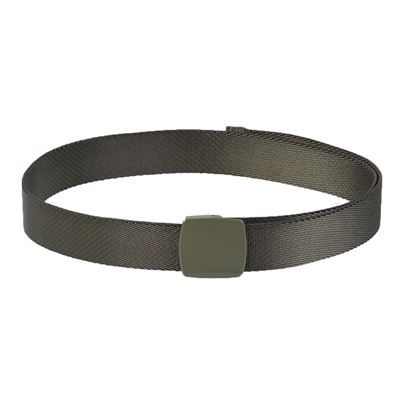 QUICK elastic trouser belt with YKK® plastic buckle GREEN