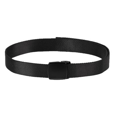 QUICK elastic trouser belt with YKK® plastic buckle BLACK