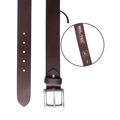 NAPPA-LEATHER BELT BROWN